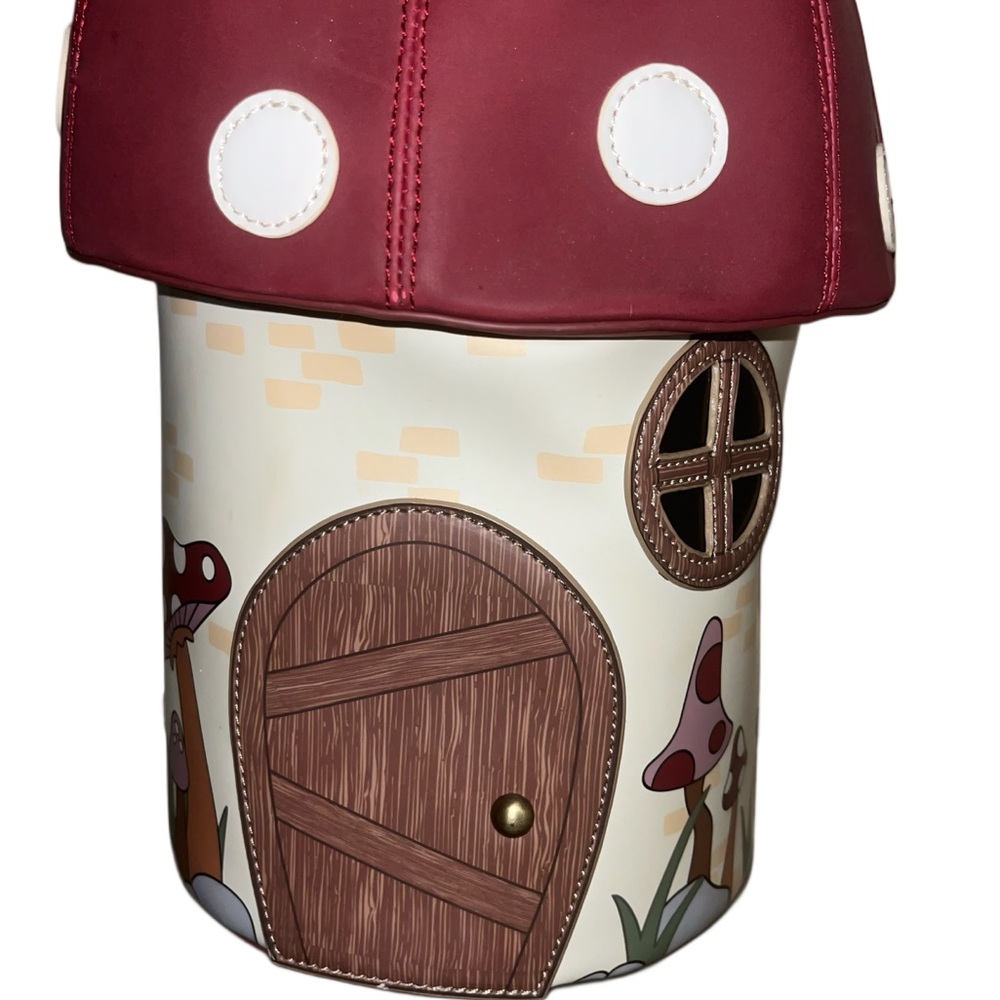 Dolls Kill Red and Cream Mushroom Mini Bag - Picture 5 of 5